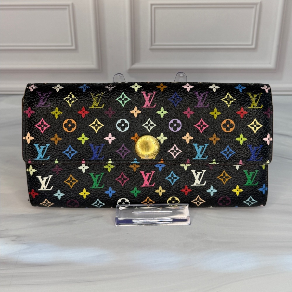 Louis Vuitton X Murakami Multicolor Monogram Sarah Wallet – Full Inclusion